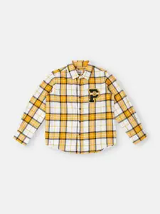 Pepe Jeans Boys Tartan Checked Pure Cotton Casual Shirt