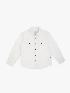 Pepe Jeans Boys Spread Collar Pure Cotton Casual Shirt