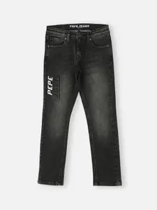Pepe Jeans Boys Straight Fit Heavy Fade Stretchable Jeans