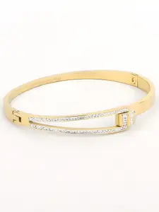 SANTA BARBARA POLO & RACQUET CLUB Gold-Plated Stainless Steel Bracelet
