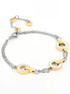 SANTA BARBARA POLO & RACQUET CLUB Women Rose Gold-Plated Charm Bracelet