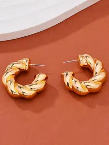 OOMPH Twisted Contemporary Hoop Earrings