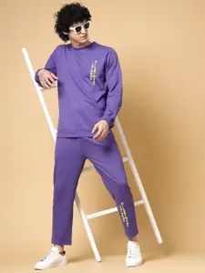 Rigo Mid-Rise Oversized-Fit Terry Cotton Tracksuits