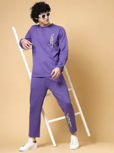 Rigo Mid-Rise Oversized-Fit Terry Cotton Tracksuits