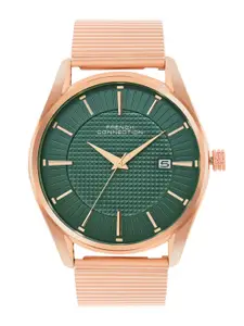 French Connection Men Stainless Steel Straps Reset Time Analogue Watch FCN056D