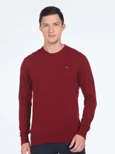 Arrow Sport Round Neck Long Sleeves Pullover Sweater