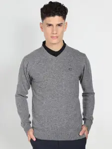 Arrow Sport Men Grey Woollen Fashion
