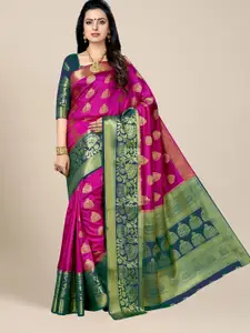 MAGMINA Ethnic Motif Woven Design Pure Silk Banarasi Saree