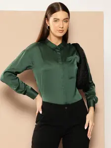 Chemistry Satin Finish Casual Shirt