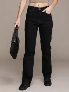 The Roadster Life Co. Women Straight Fit High-Rise Jeans