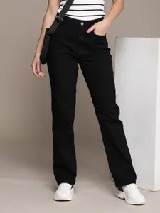 The Roadster Life Co. Women Straight Fit High-Rise Jeans