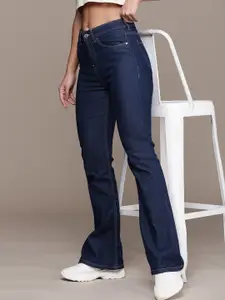 The Roadster Life Co. Women Skinny Flared High-Rise Stretchable Jeans