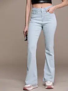 The Roadster Life Co. Women Skinny Flared Fit Light Fade Stretchable Mid-Rise Jeans