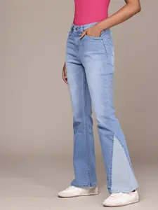 The Roadster Life Co. Women Skinny Flared Fit Heavy Fade Stretchable Jeans