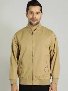 Indian Terrain Stand Collar Long Sleeves Lightweight Pure Cotton Bomber Jacket