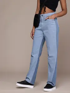 The Roadster Life Co. Women Straight Fit Light Fade Stretchable Jeans