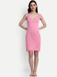 BLAZON Lace Detail Pure Cotton Full Slip