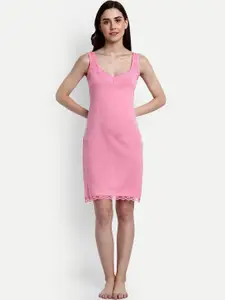 BLAZON Lace Detail Pure Cotton Full Slip