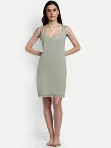 BLAZON Lace Detail Pure Cotton Full Slip