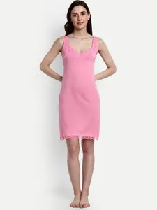 BLAZON Lace Detail Pure Cotton Full Slip