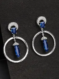 KARATCART Blue Drop Earrings