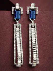 KARATCART Blue Drop Earrings
