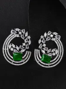 KARATCART Green Studs Earrings