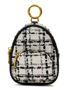 MIRAGGIO Tweed Mini Coin Pouch/Bag Charm