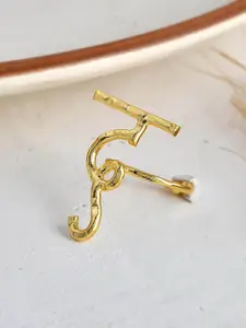 ZURII 18KT Gold-Plated Adjustable Finger Ring