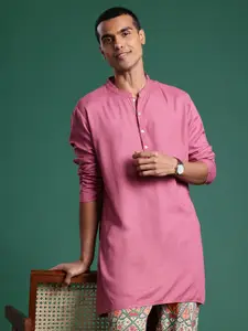 Sangria Straight Kurta with Printed Pyjamas