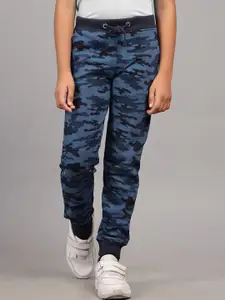 ZION Boys Mid Rise Camouflage Printed Fleece Joggers