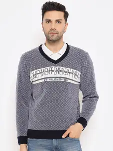 Duke Typography Printed Pullover Long Sleeves Sweater