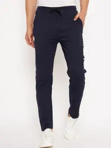 Duke Men Cotton Mid-Rise Relaxed-Fit Track Pants
