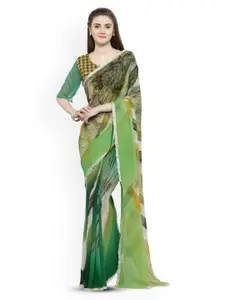 Shaily Multicoloured Poly Georgette Saree