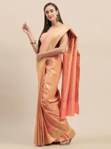 Shaily Peach-Coloured Silk Cotton Saree