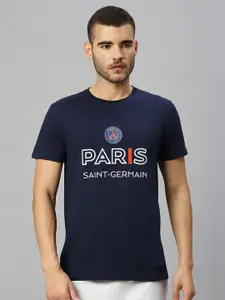 FanCode Paris Saint-Germain Printed Pure Cotton T-shirt