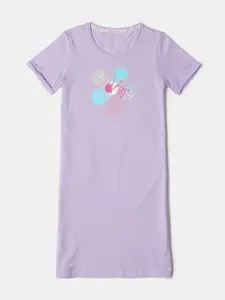 Jockey Girls Graphic Printed Pure Cotton T-shirt Nightdress