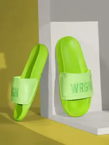 WROGN Men Brand Logo Printed Sliders