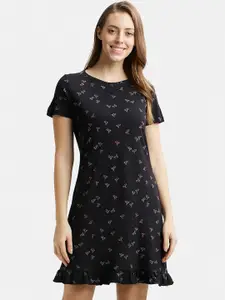 Jockey Conversational Printed Short Sleeves T-shirt Nightdress