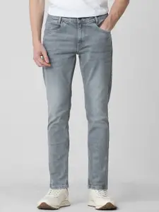 Mufti Men Mid-Rise Slim Fit Heavy Fade Clean Look Stretchable Jeans