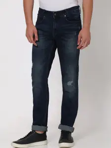 Mufti Men Mid-Rise Slim Fit Mildly Distressed Stretchable Jeans