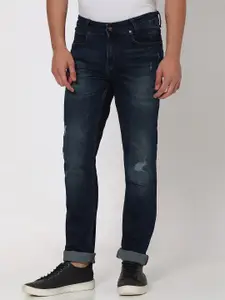 Mufti Men Mid-Rise Slim Fit Mildly Distressed Stretchable Jeans