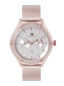 Tommy Hilfiger Women Brass Dial Bracelet Style Straps Lexi Analogue Watch- TH1782653