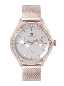 Tommy Hilfiger Women Brass Dial Bracelet Style Straps Lexi Analogue Watch- TH1782653