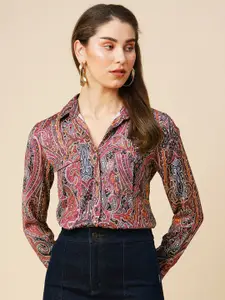 Chemistry Multicoloured Paisley Print Shirt Style Top