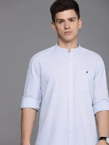 Louis Philippe Jeans Men Slim Fit Pure Cotton Striped Casual Shirt