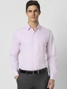 Peter England Men Purple Formal Shirt