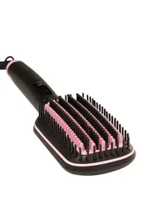 VEGA VHSB-07 LitStyle L2 Hair Straightener Brush-Keratin Argan Oil Ceramic Coated Bristles