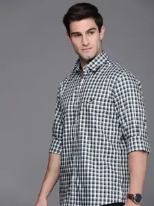 Louis Philippe Sport Men Slim Fit Checked Pure Cotton Casual Shirt