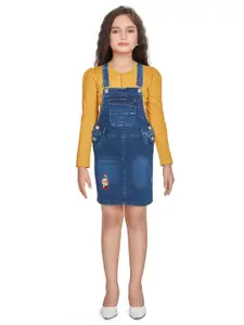 Peppermint Girls Shoulder Straps Pinafore Dress